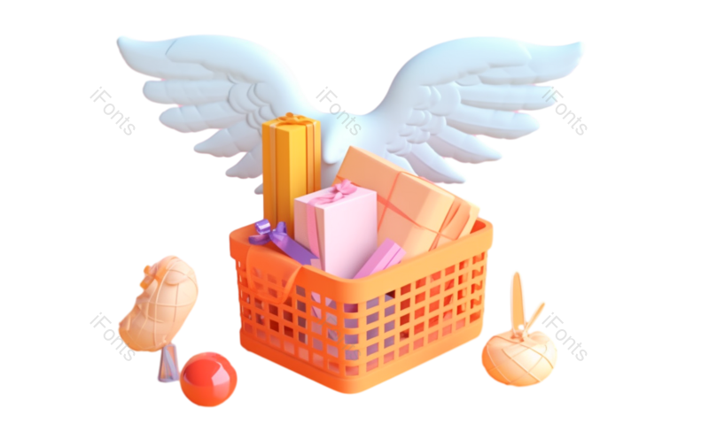 卡通图片,网上购物元素,插画PNG,水果免抠素材